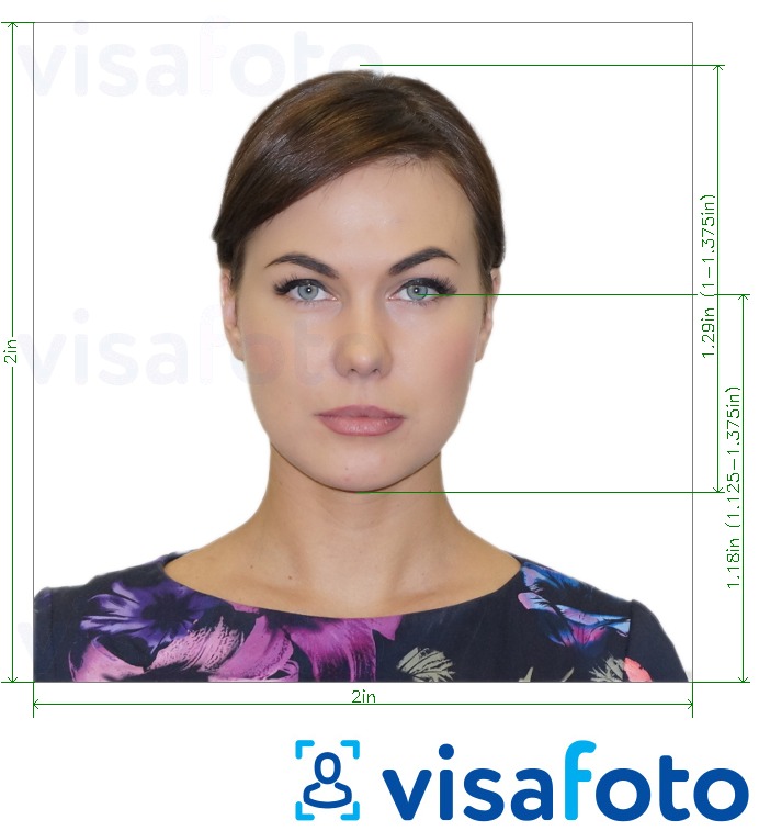 Correct US visa photo, not exceeding 240KB in size